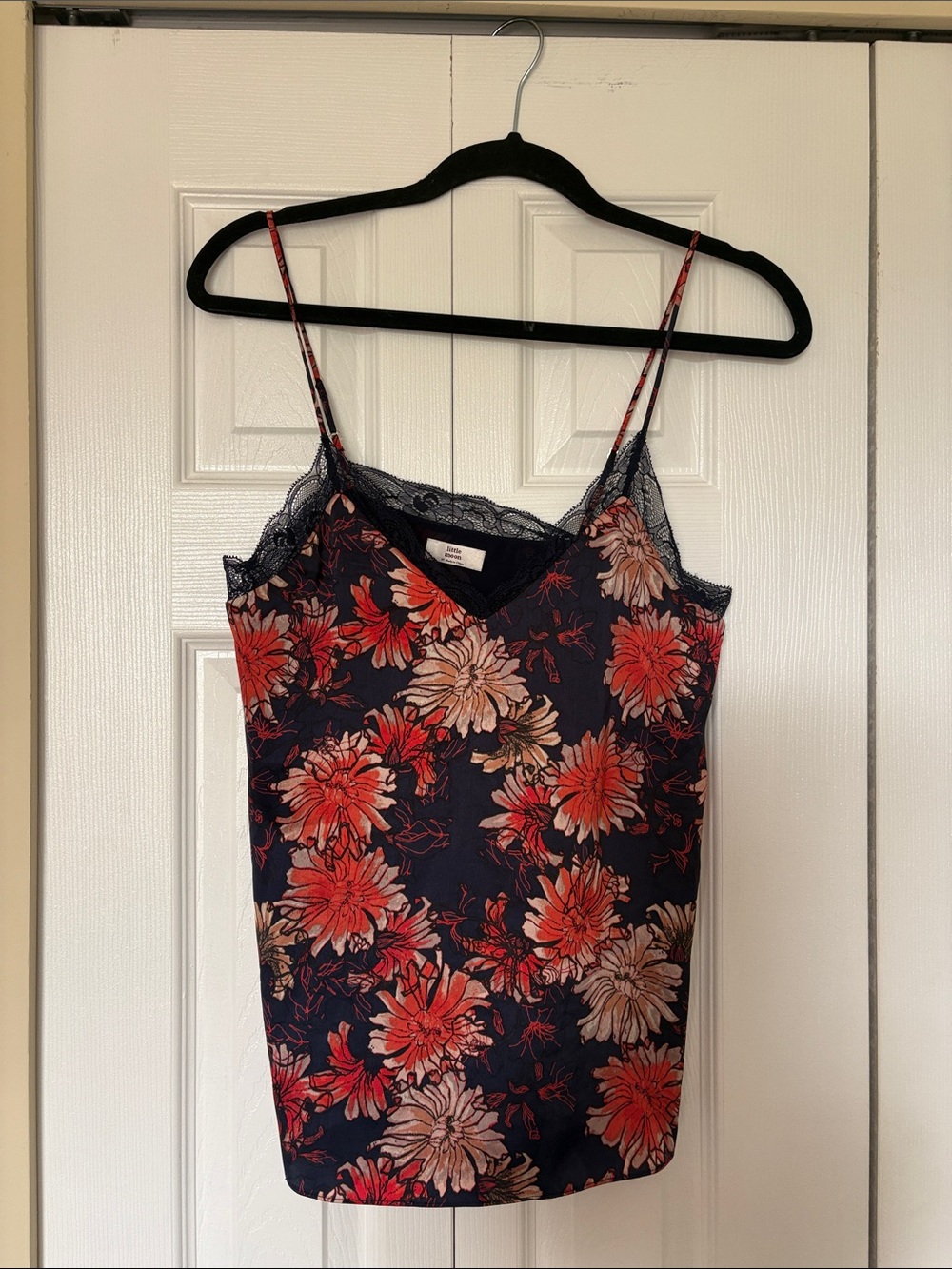 Aritzia Little Moon Navy Marigold Camisole
